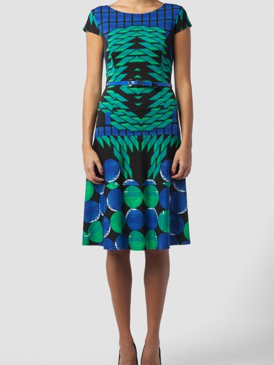 Joseph Ribkoff Dresses & Skirts - Joseph Ribkoff Geometric Midi Dress Sz. 14-16